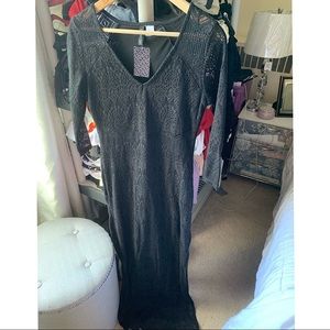 Black maxi dress